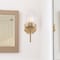 Designers Fountain Haven 7 in. 1-Light Old Satin Brass Wall Sconce Light with Clear Rippled Glass Shades for Bathrooms D309M-WS-OSB - alternate 4